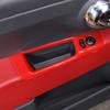 For Fiat 500 2010- ABS Car Rearview Mirror Adjustment Switch Frame Door Storage Box Decorative Frame Sticker Car Accessories