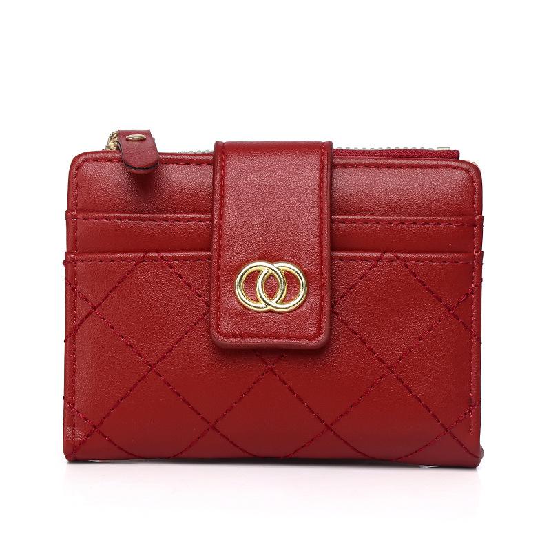 Luxury Women's Solid Color Mini Card Holder Wallet 2025