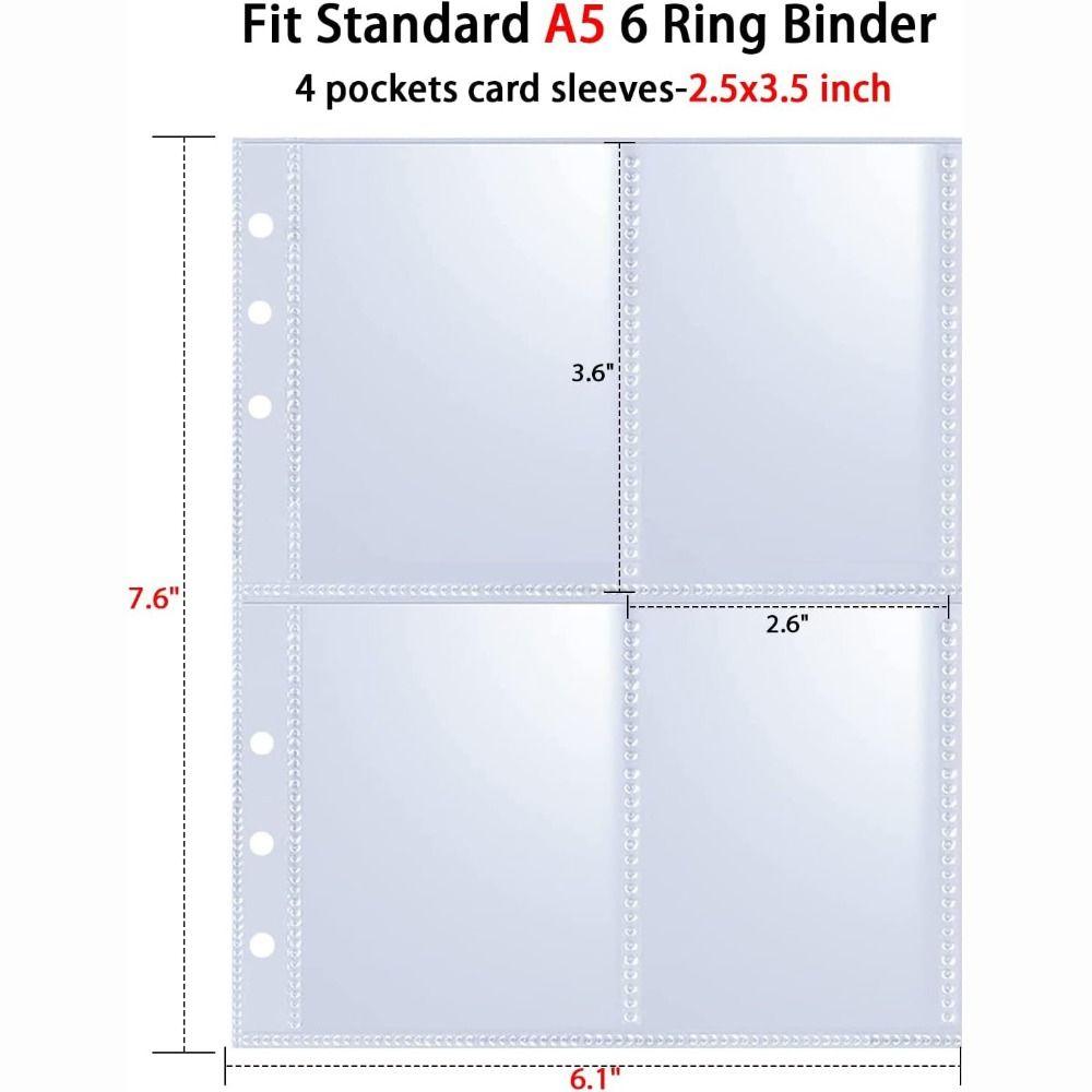 Multi-Pockets Photocard Binder A5 Size Inner Page Kpop Photocard  Binder Photocard Sleeves