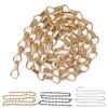 2Pcs Hanging Chain One Meter Rustproof Anticorrosion Convenient Assembly Light Fixture Chain for DIY