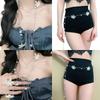 Elegant Floral Pearls Tassels Waist Chain/Necklace Body Jewelry Stylish Accessory For Dresses Parties And Casual Outfit