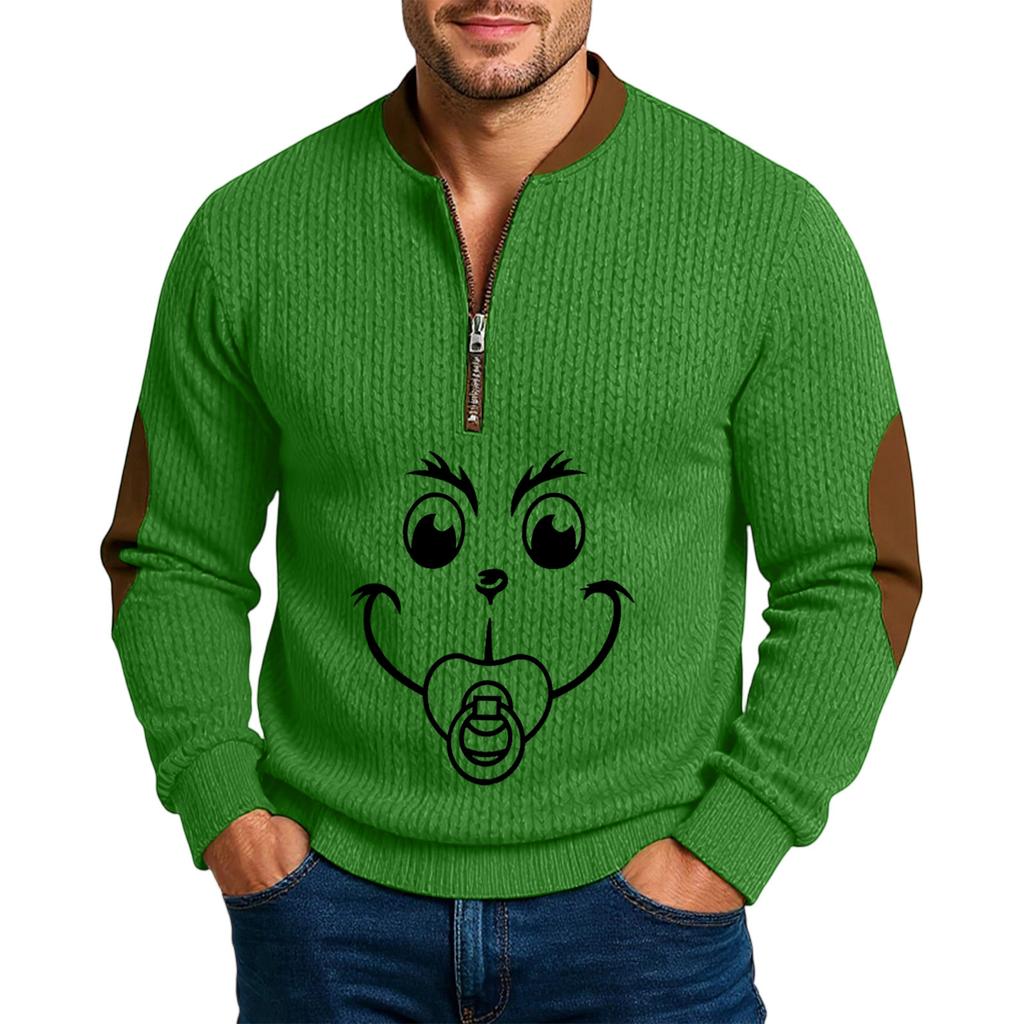 Men'S Outdoor Zipper Long Sleeved Sportswear Casual Sweatshirt