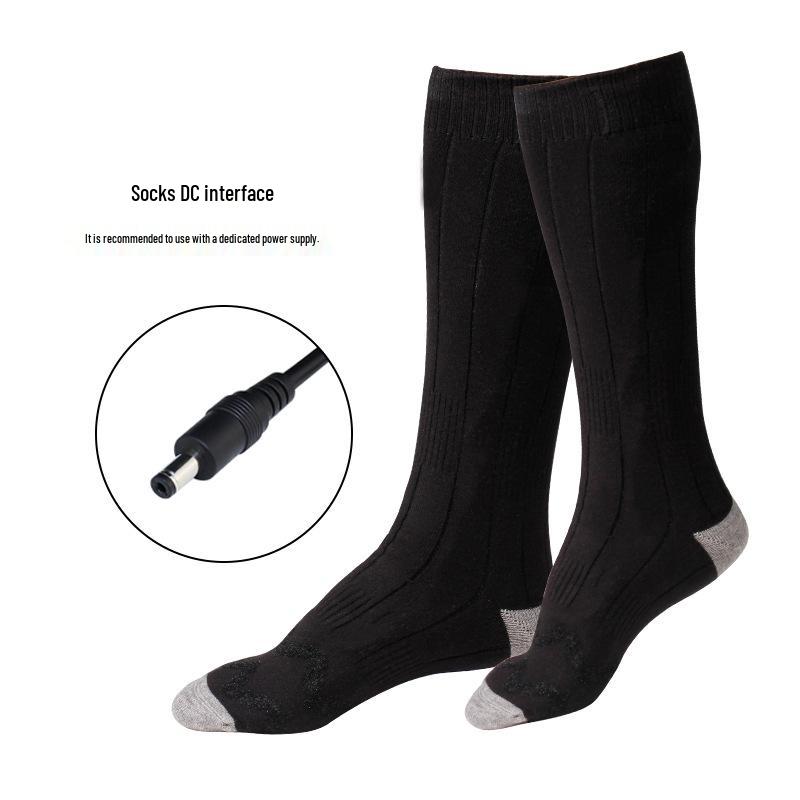 Kangluo Rechargeable Heated Socks: Smart USB Warmers for Unisex Outdoor Use in Autumn & Winter, Ideal for Elders.