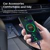 3 in 1 66W 6A Fast Charging USB Type C Cable Micro USB Spring Car Charger For iPhone Xiaomi  Samsung Phone Charger Cord