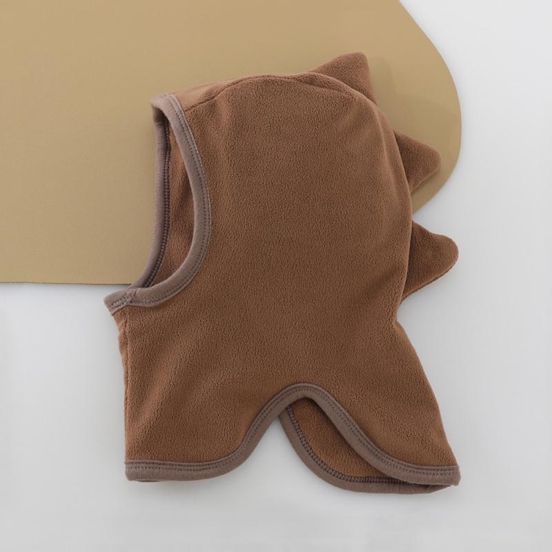 

Детская шапка шарф комплект флисовые теплые шапки для малышей зимние детские шапки для защиты ушей для холодной погоды детские шапки-балаклавы кофейный