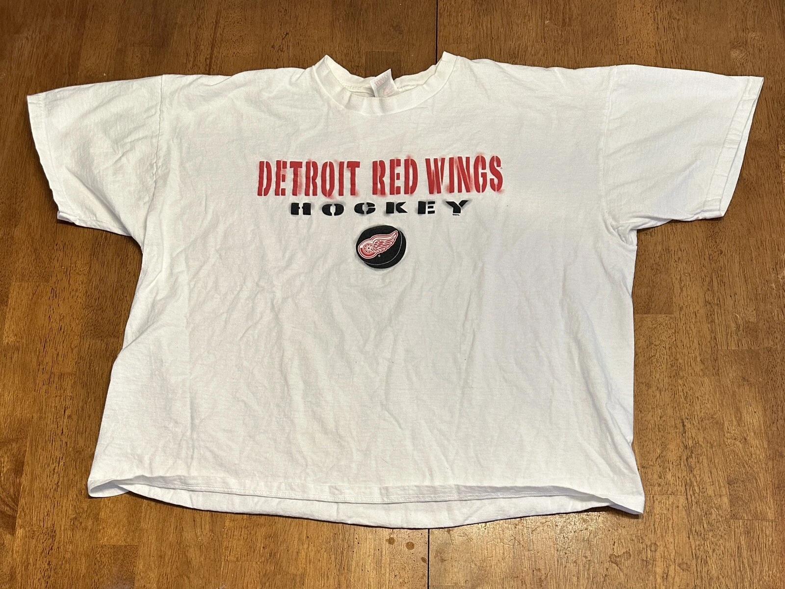 Vintage Detroit Red Wings T Shirt 3XL 90s Y2K NHL Hockey M