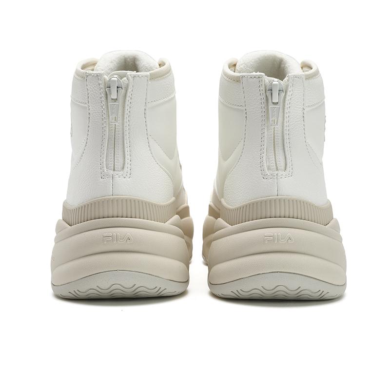FILA Bread Fashion Durable Mid-Top Dad Shoes Women sneaker Foam-White F12W441114FSA