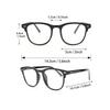 Trendy Transparent Square Anti Blue Light Glasses Clear Plastic Frame For Back To School Accessories