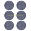 92MF 6Pcs Silicone Coasters Cup Mats Dining Decors Unique Round Drink Mats Silicone Texture Suitable for Household Use