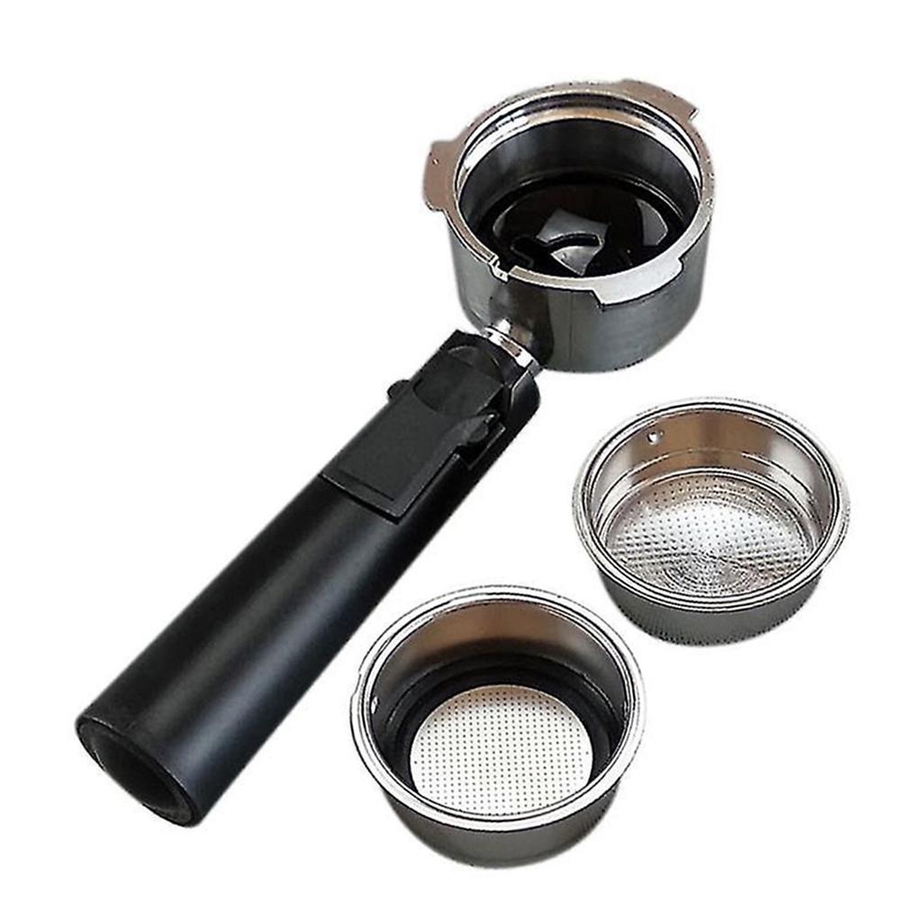 51mm Coffee Bottomless Portafilter Filter Handle with Powder Cup Set Coffee Machine Portafilter Replacement Accessories
