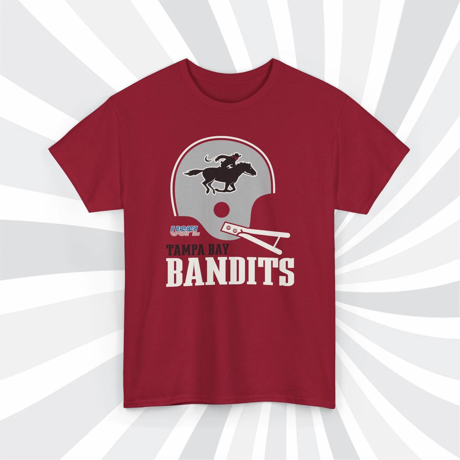 Tampa Bay Bandits 1983 USFL Винтажная Футболка Кардинал - Buccaneers L