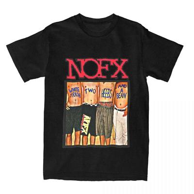 ZX TEE Nofx Punk Rock Band T-Shirt Herren Damen Übergröße Rundhals Streetwear Harajuku Lässig Vintage Unisex T-Shirts