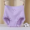 Lady Underpants High Waist Plus Slze Lace Trim Butt-covered Tummy Control Cotton Panties Seamless Comfort Daily Sport Briefs