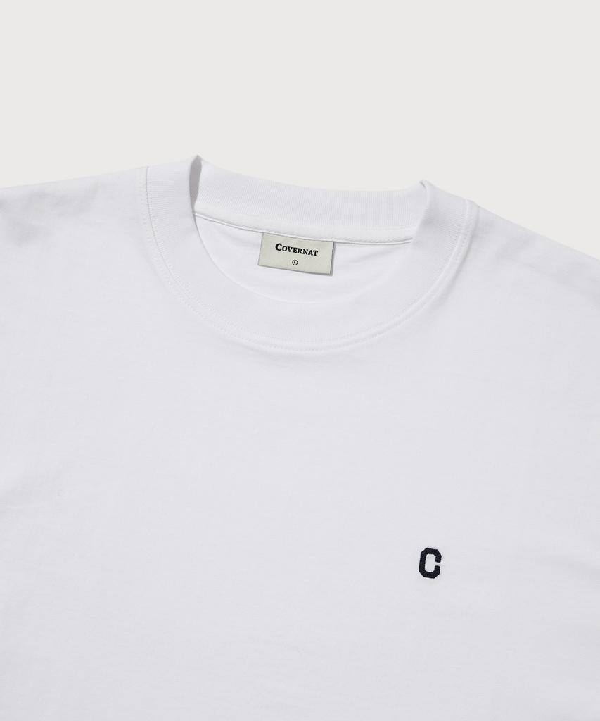 COVERNAT Small C Logo Long Sleeve White