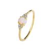 Monkton Real 925 Silver Rings For Women Shining Crown Opal Finger Ring Classic Luxury Wedding Statement Jewelry