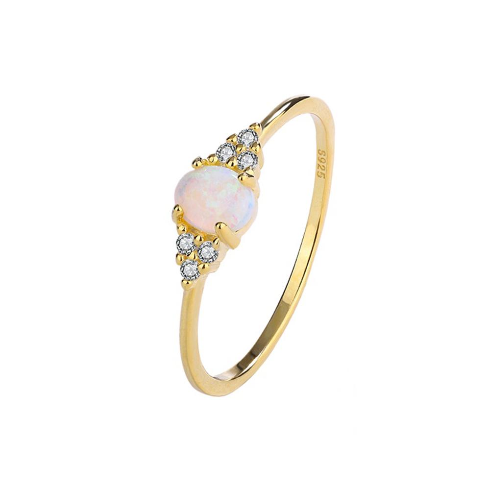 Monkton Real 925 Silver Rings For Women Shining Crown Opal Finger Ring Classic Luxury Wedding Statement Jewelry