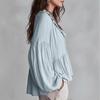 Women's Loose-fitting, Casual, And Sweet Blouse With Ruffled Trim And Puff Sleeves.