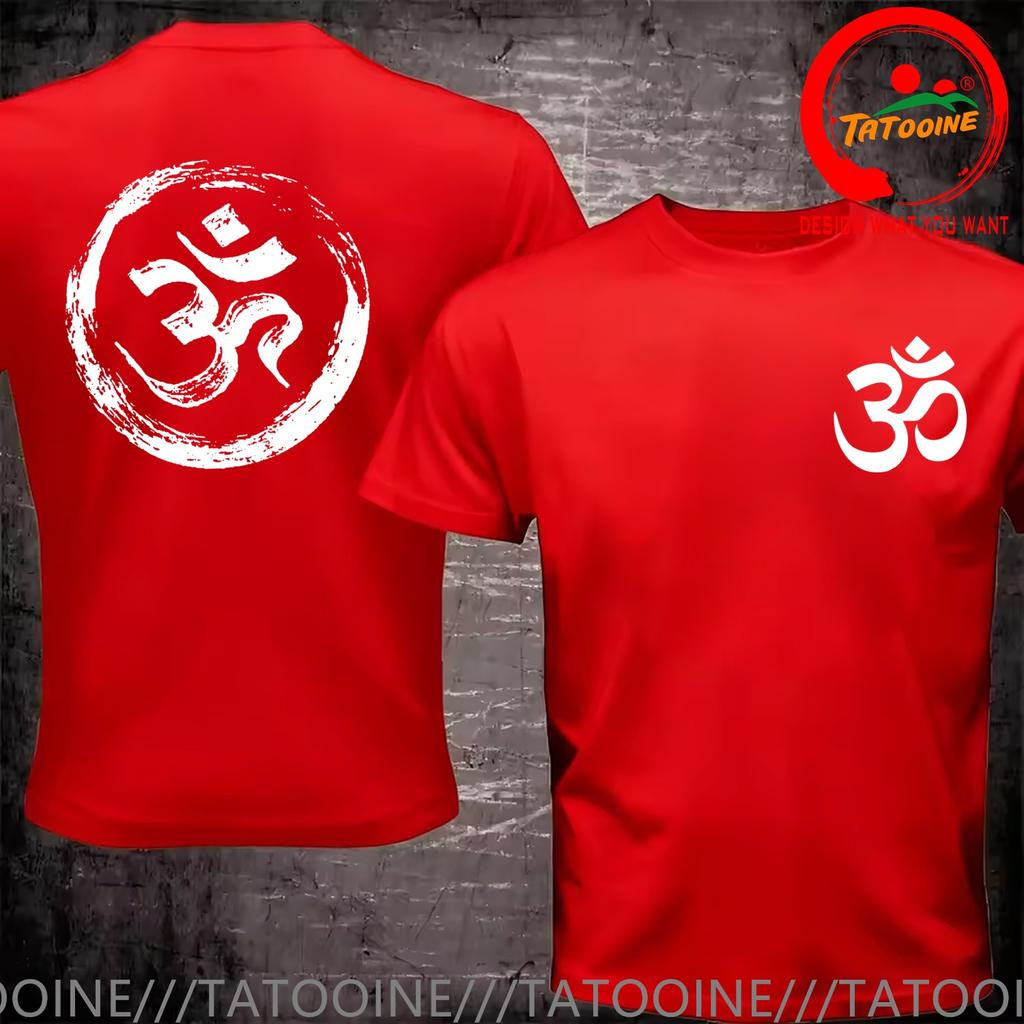 Funny Design Om Distressed Spiritual Shirt Unisex Fashion Trendy Casual Clothing Stylish Tops Tee Shirt Leisure Tshirt Unisexs Tshir