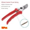 10Pcs Spare Scissors Components Stainless Steel Garden Spring Pruning Shears Spring  Grafting Tool