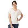 FYLTR Women's Solid Regular Fit Blouse (FYLSS23WKT-005_Ecru Beauty XL)