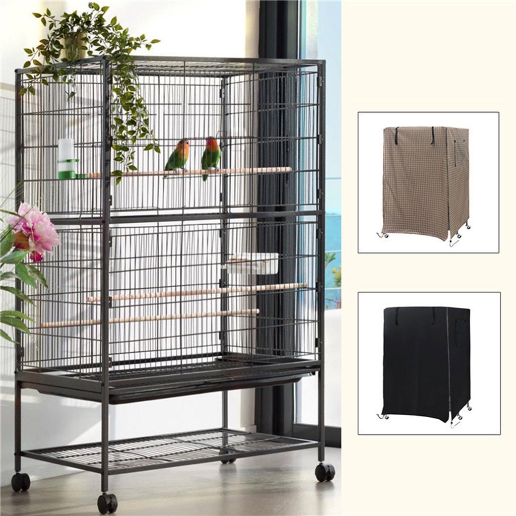 Universal Bird Cage Cover Blackout Birdcage Cover Breathable Washable Birdcage Shade Shield Guards Parrot Cage Protector