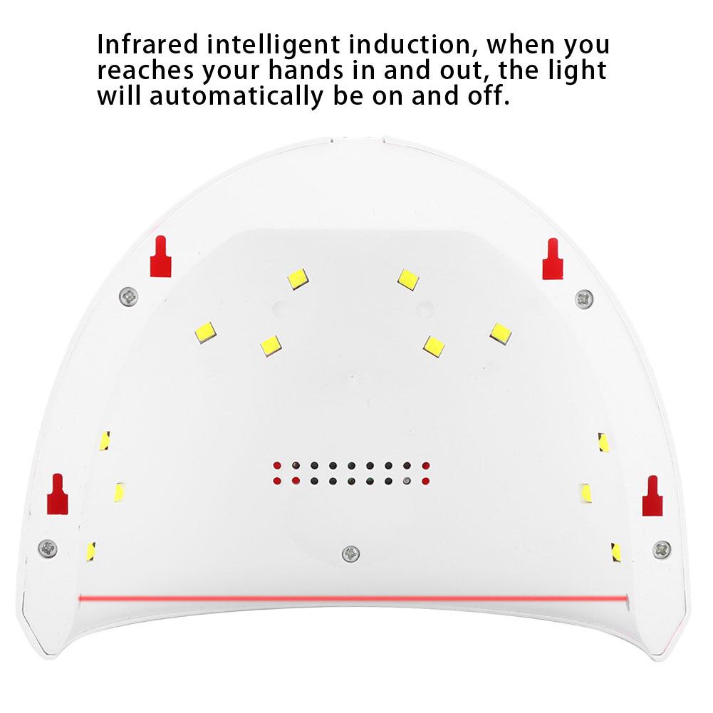 36W Intelligent LED UV Gel Nail Polish Dryer Lamp Fashion Nail Curing Machine Manicure Tool