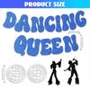 Runtow Glitter Dancing Queen Banner ,Disco Ball Flag , Bachelorette Wedding Birthday Bridal Shower Party Decor