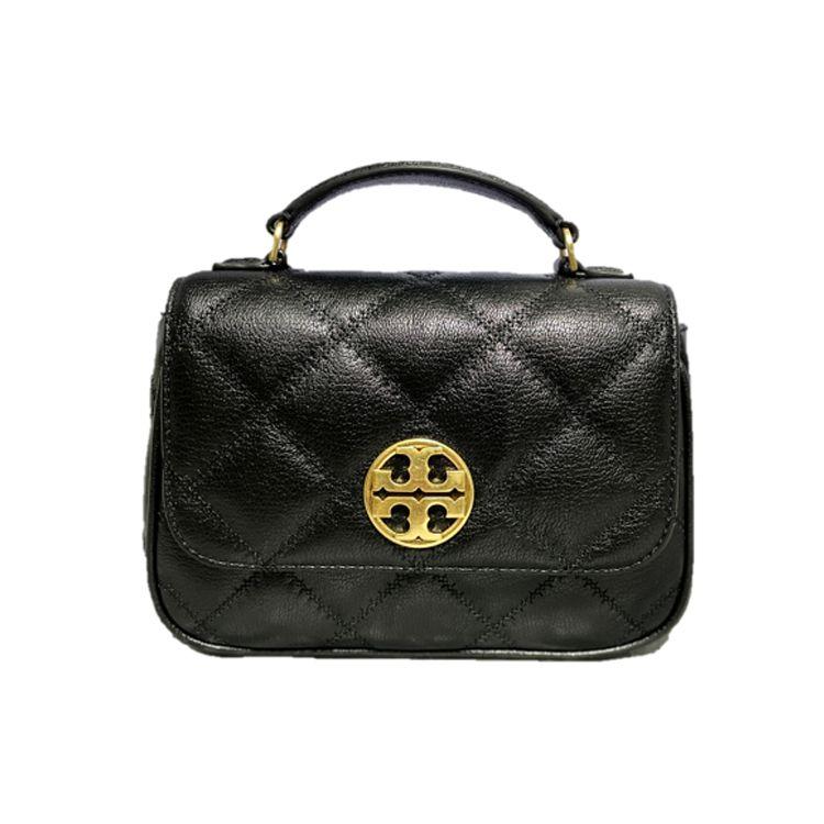

Tory Burch TB-Willa Quilted Chain Leather Crossbody Bag Women Shoulder Bag 82366-001 Basic Set (Bag+Dust Bag)