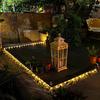 LED Solar String Lights Outdoor Solar Tube Rope Fairy Light Christmas Garland For Garden Patio Backyard Tree Holiday Decoration