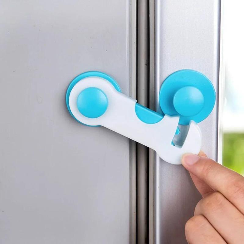 Multi-Purpose Baby Safety Locks, Easy Install Latches for Drawers, Cabinets & Fridge, No Drill Child Proof Locks for Home Furniture Protection