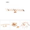 10Pcs DIY Colorful Alloy Spikes Punk Studs Rivet Bullet for Clothing Hat Decoration(Gold)