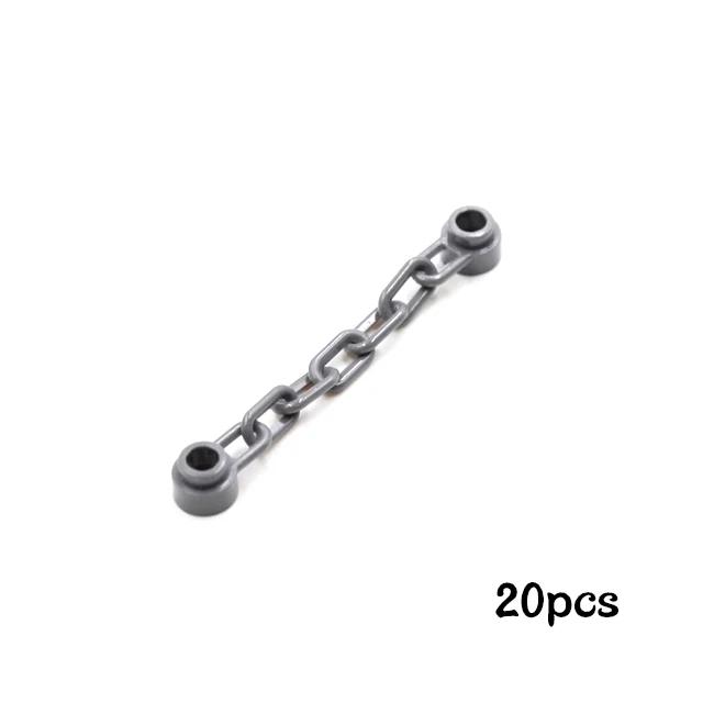 10Pcs/set Chain Bricks Military Building Block City military Scene Accessory MOC DIY Parts 30104 92338 chain Toys For Children