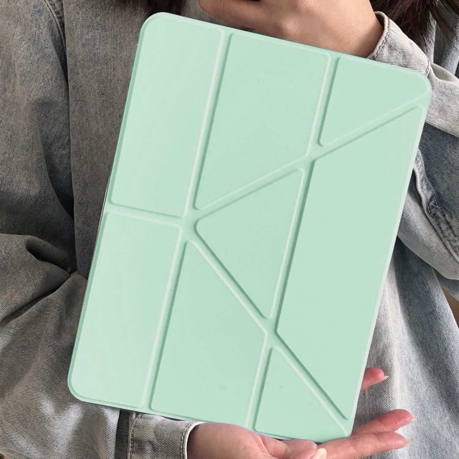Для Lenovo Xiaoxin Pad 11 2025 Смарт-чехол Xiaoxin Pro GT 11,1-дюймовый чехол-фолио для планшета Xiaoxin Pad 11 2024 Пробуждение с чехлом-подставкой с держателем для карандаша Xiaoxin Pad 11 2024 зелёный