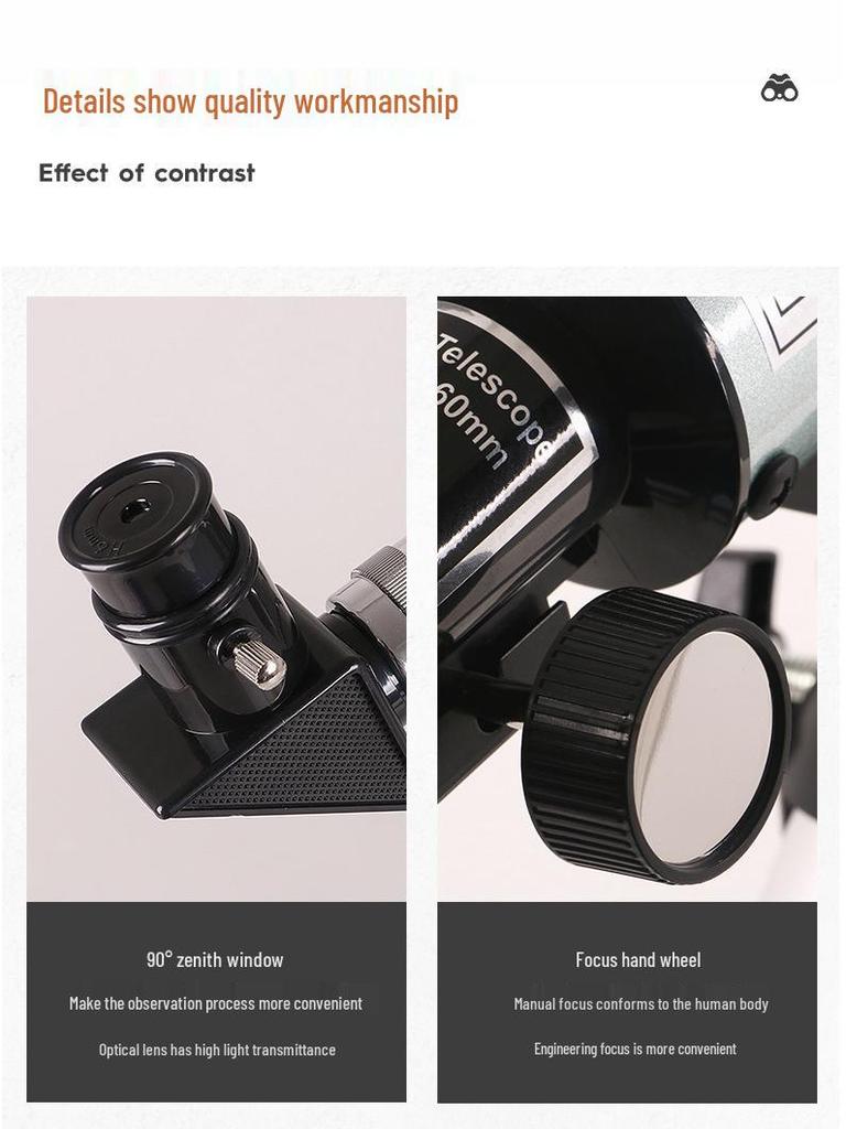 High-Definition Dual-Use Telescope for Kids and Students: Professional Stargazing and Land Viewing