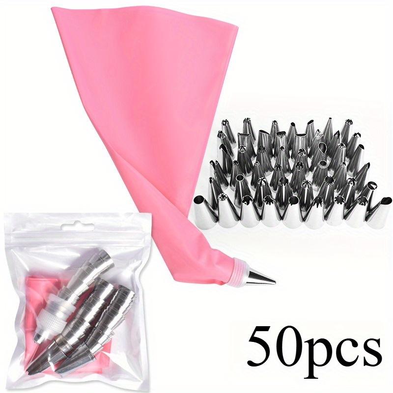 Piping Bags Cake Decorating Tools Reusable Silicone Pastry Bag Stainless Steel Nozzle Piping Nozzles Pastry Set Baking T