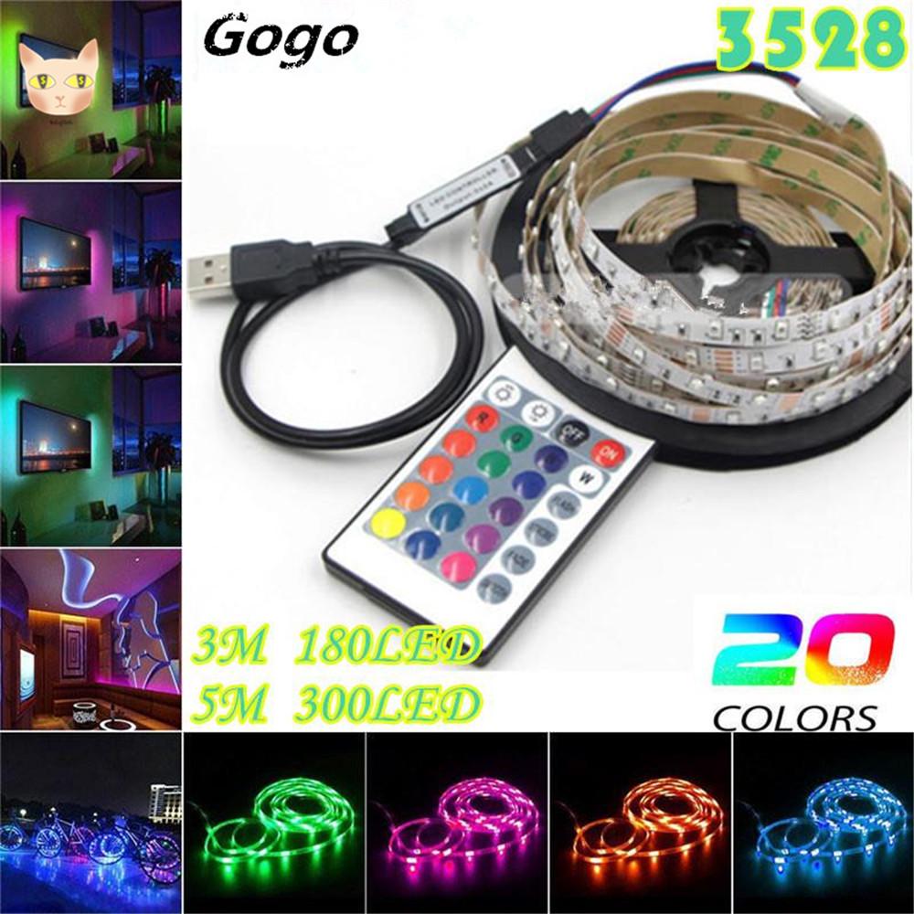 Buy Gogo 5V USB 2835 18SMD LED Strip Light TV Back Lamp at affordable ...