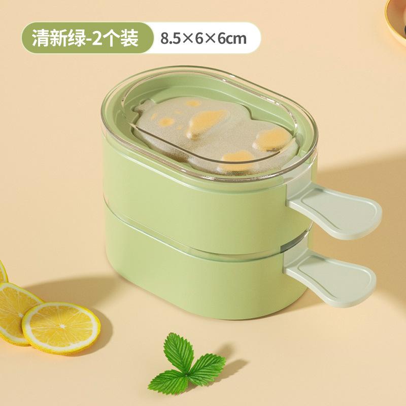 Ice Cream Mold With Lid Magnum DIY Fruit Juice Ice Pop Cube Maker Ice Tray Cartoon Cute Popsicle Mould Kitchen Tool Accessories