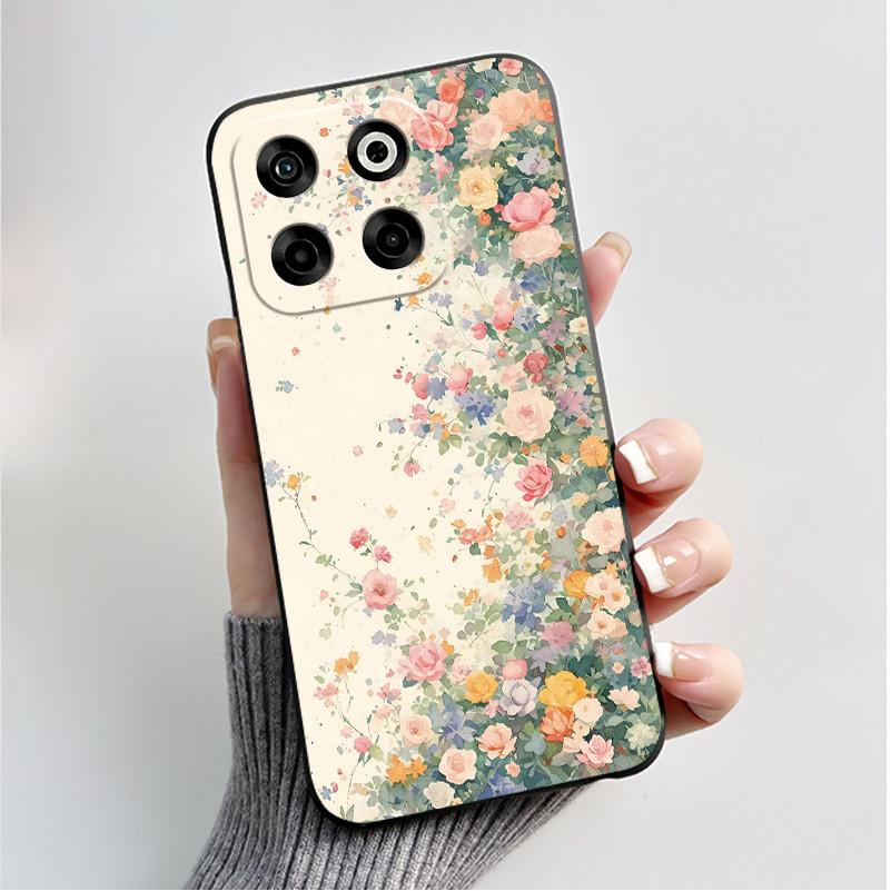 

Чохол для ZTE Blade V70 З принтом Чохол для ZTE Axon 70 М який силіконовий Чорний корпус для ZTE Nubia V70 Funda Милий Чохол з квітковим мультфільмом ZTE Blade V70
