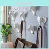 Decorative Animal Head Wall Hooks Strong Adhesive Pvc Nordic Style