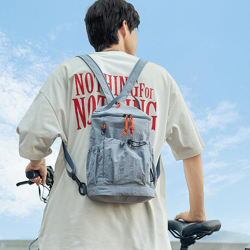 Nylon Backpack Women's New Waterproof and Lightweight Outdoor Leisure Travel Versatile Large-capacity Small Schoolbag