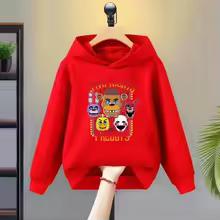 hoodie Children's Coat cartoon Five Nights At Freddy'sprint Boy Girls Tops Hoodies child 3-12 year black Toddle Sweatshirr