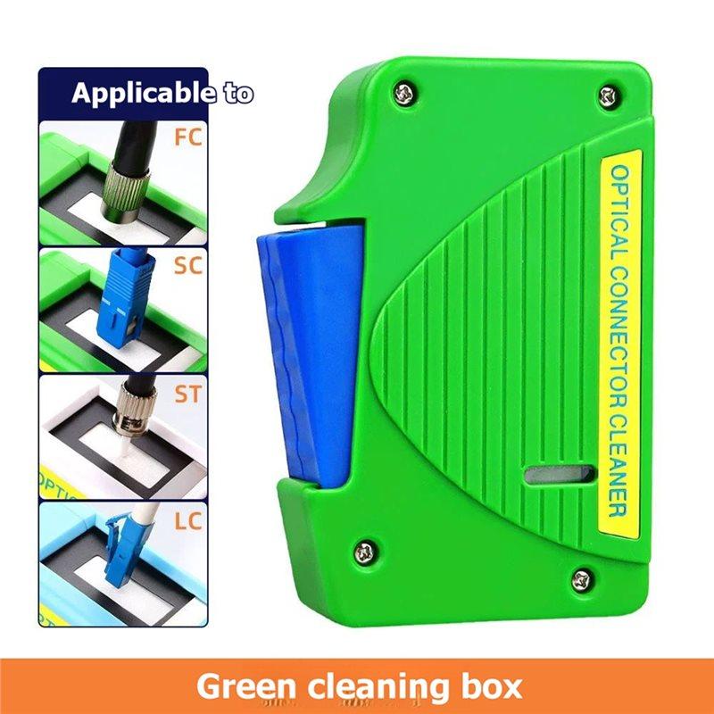 ABBP-Fiber End Face Cleaning Box SC/FC/ST/LC Connector Wiping Tools Fiber Flange Adapters Cleaner Pigtail Cleaner