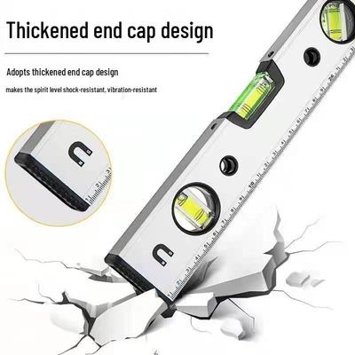 High-Precision Aluminum Alloy Mini Spirit Level - Perfect for Home Decoration and Building