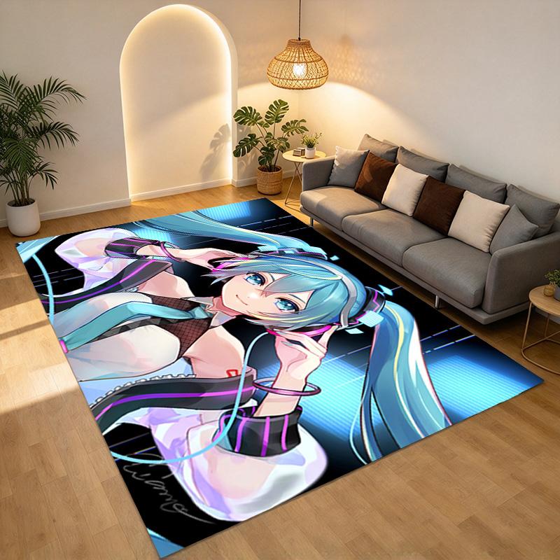 Vocaloid Character Living Room Nonslip Area Rug Soft Carpet For Bedroom Game Playroom Sofa Office Home Decor Doormat Christmas Gift C926331