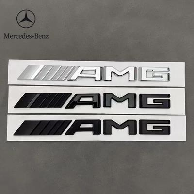 C200 E300 חם 2026 3D ABS שחור לוגו סמל AMG אותיות תג תא מטען לרכב עבור מרצדס בנץ W204 W205 W176 W177 W212 W213 AMG מדבקה