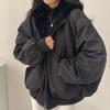 Women's Korean Velvet Lamb Wool Hooded Winter Jacket