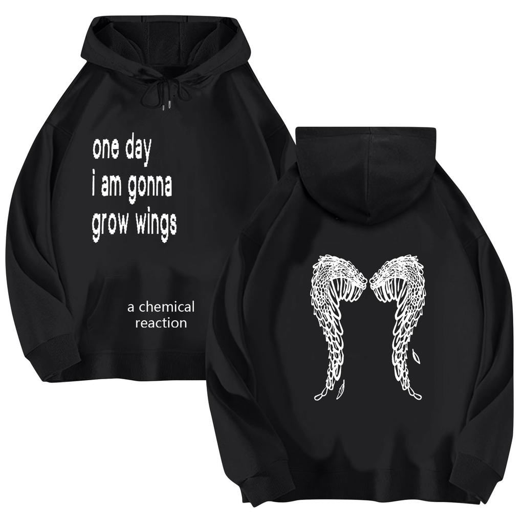Women's Casual Printed Long Sleeve Loose Drawstring Hooded Sweatshirt Top
