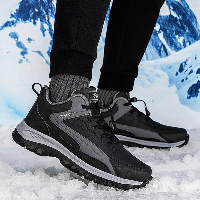 Winter Grandpa Travel Velvet Warm Non-slip Father Sports Cotton Shoes