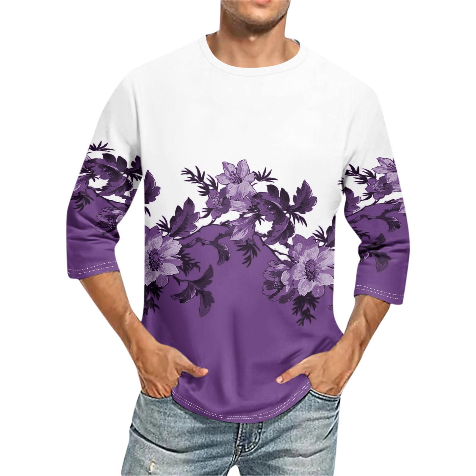 

Мужские футболки с изображением Дня независимости США, футболки с графикой и коротким рукавом, американская патриотическая винтажная футболка S фиолетовый