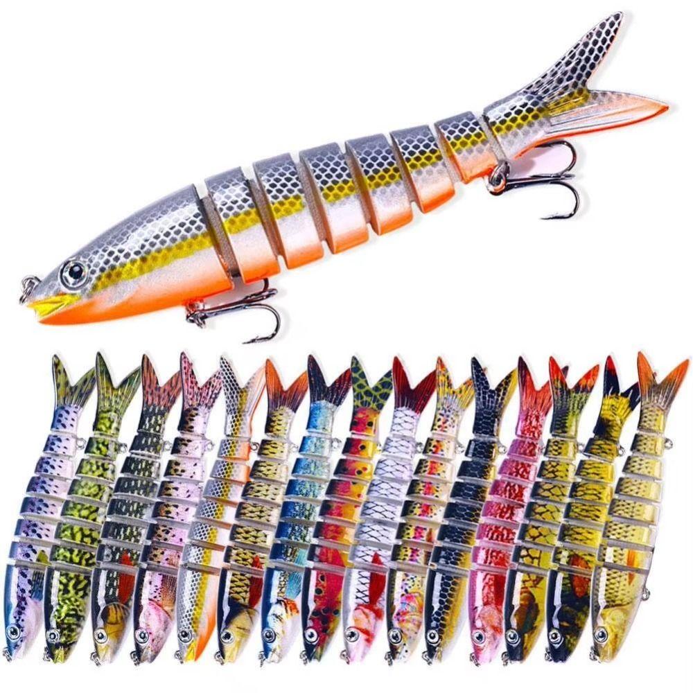 Künstliche Angelköder Mehrteilige Hecht-Wobbler Swimbait Crankbait Angelgeschenke